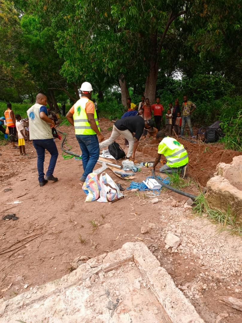 Réalisation d’un ouvrage de distribution d’eau potable à Tshiaba  Territoire de Lupatapata – Province du Kasaï Oriental