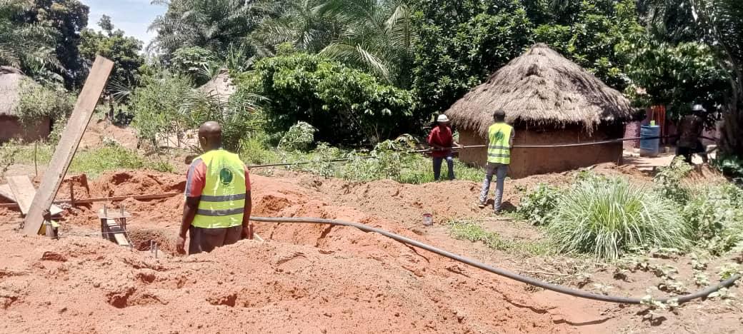 Réalisation d’un ouvrage de distribution d’eau potable à Tshiaba  Territoire de Lupatapata – Province du Kasaï Oriental